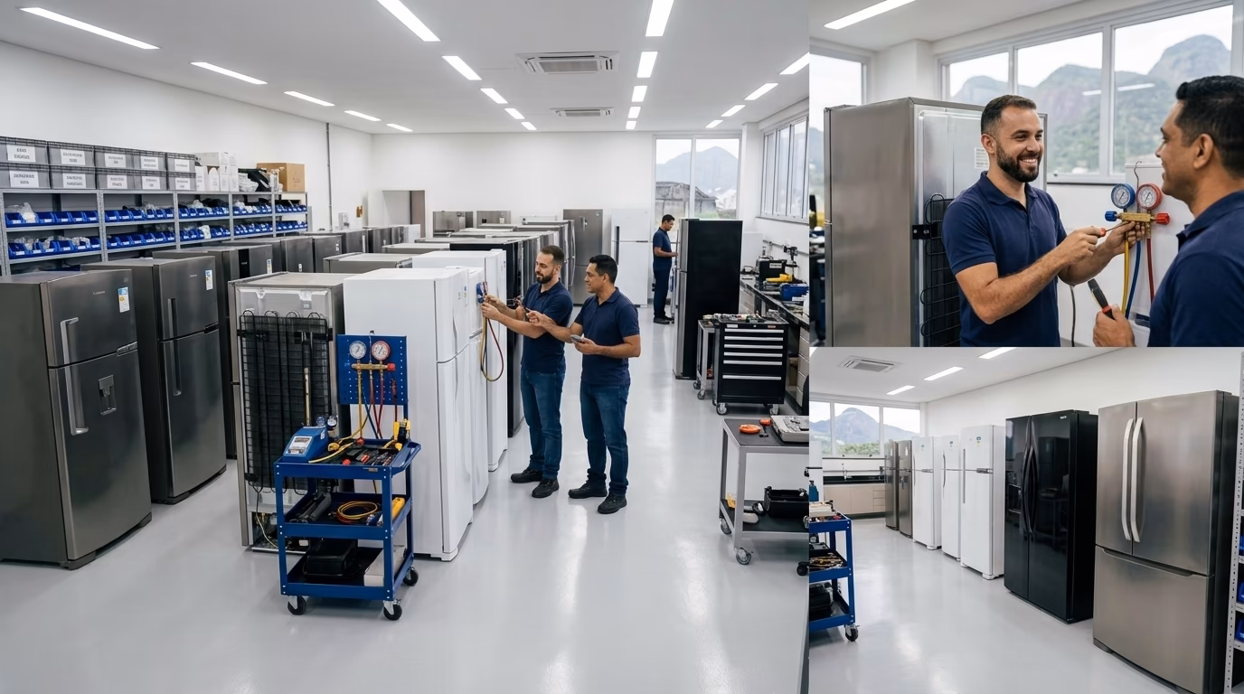 Equipamentos para manutenção de geladeira em Campo Grande